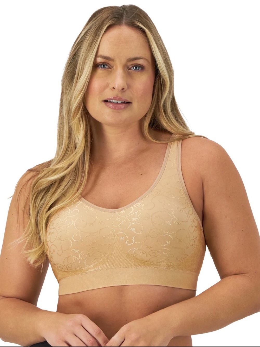 Bali Beige Jacquard Wireless Bralette